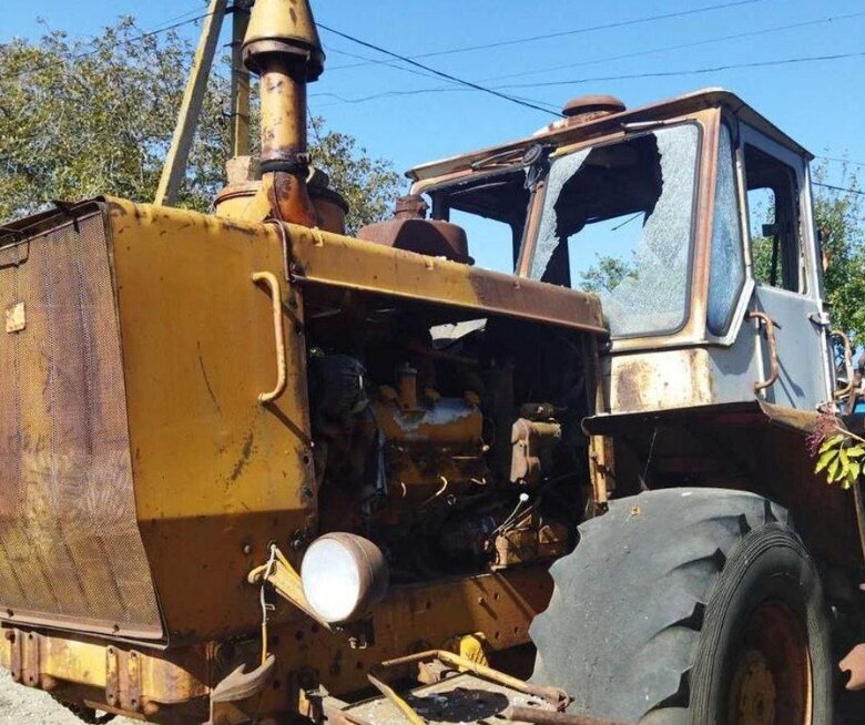 Росіяни влучили в трактор на Нікопольщині