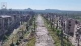 A video of the destroyed Toretsk was shown online.