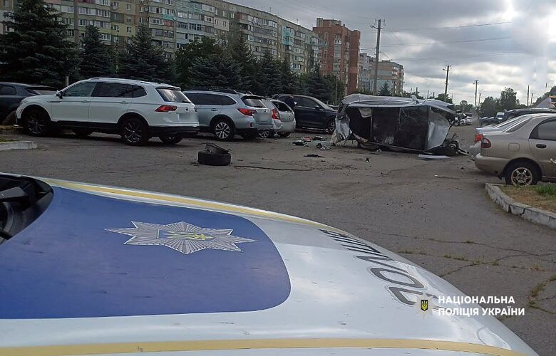 Tesla совершила ДТП в Полтаве