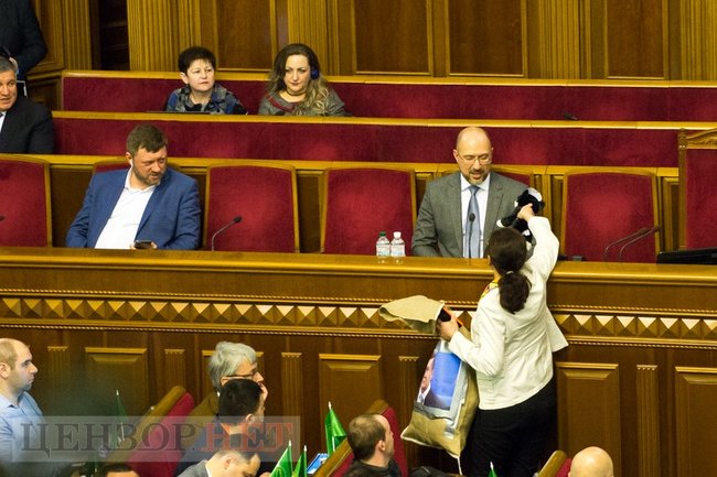 Депутат від Голосу Клименко подарувала кота в мішку претенденту на главу Кабміну Шмигалю 01