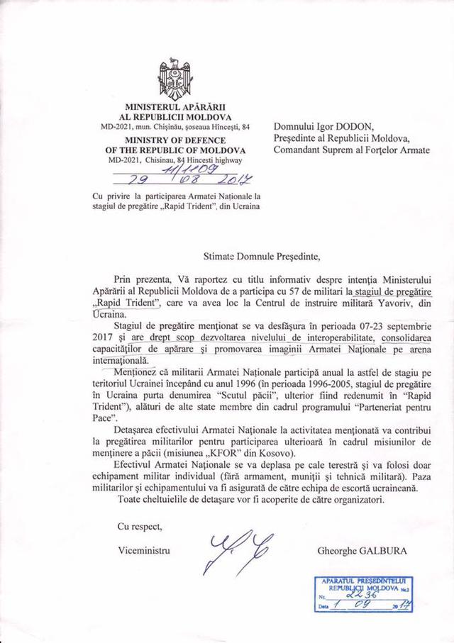 Додон запретил участие молдавских военных в международных военных учениях в Украине 01