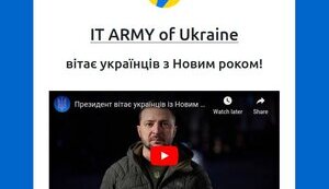 On December 31, Zelensky’s New Year’s greetings appeared on official websites of Russian cities