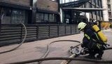 Пожар в гостинице в центре Одессы: пламя охватило стены и крышу. ФОТО