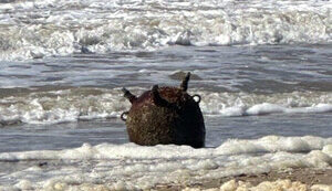 Naval anchor mine destroyed in Odesa region - Ukrainian Navy. VIDEO