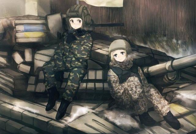 Японский художник рисует украинских военных в стиле аниме 16