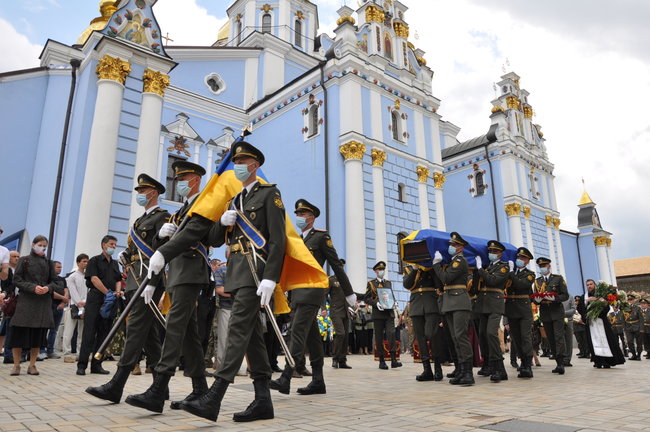 С умершим ветераном ОУН-УПА и дивизии Галичина Орестом Васкулом простились в Киеве 51