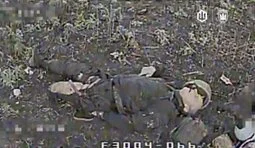 Drone operators from the Madyar Birds eliminated an occupier walking across a field