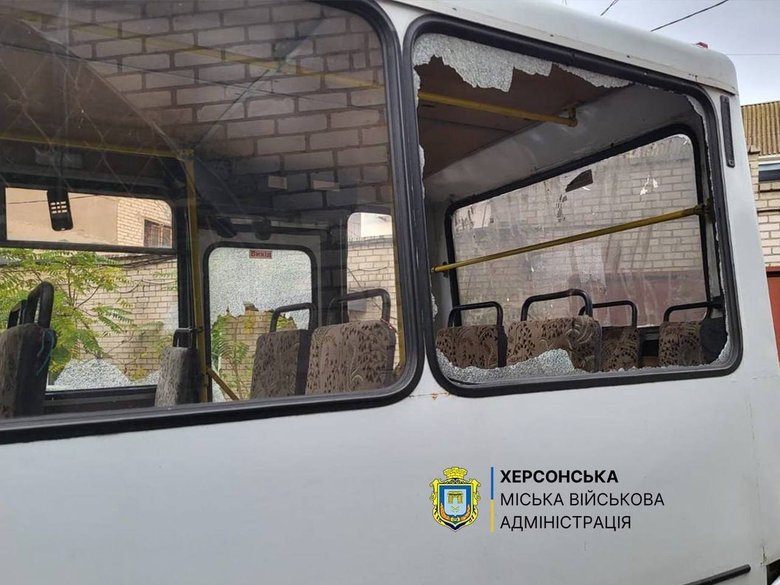 Удар РФ по маршрутці в Херсоні