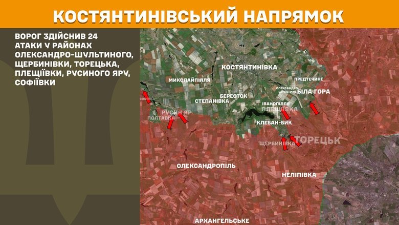 Бойові дії на ранок 20 жовтня