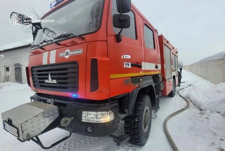 Russia attacked Zhytomyr region: rescuers extinguished the fire, no casualties