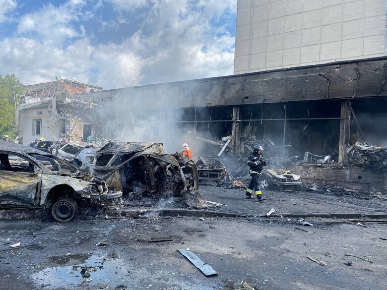 Consequences of Russian occupiers missile attack on Vinnytsia 04
