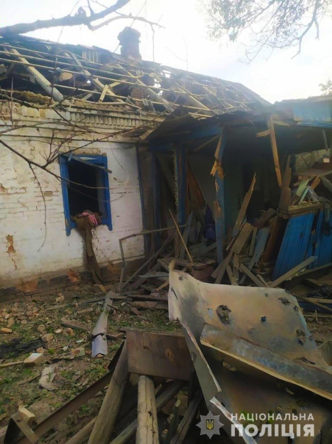 As result of Russian shelling in Zaporizhzhia region, houses and agricultural machinery were destroyed, - National Police 06