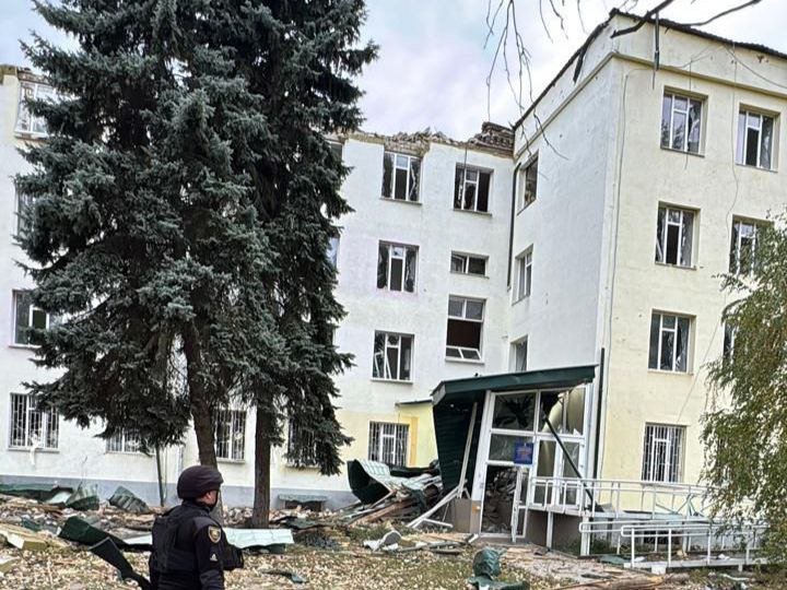 Donetsk region after shelling