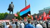 Первомай в Донецке: КПУ против ПСПУ, Адольф Виссарионович Пиначет и бабушки-"анархистки". ФОТОрепортаж+ВИДЕО