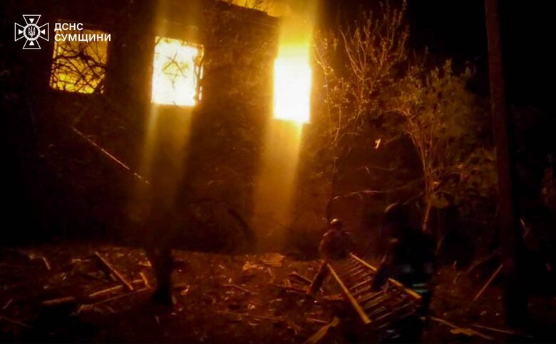 наслідки обстрілу Сумщини