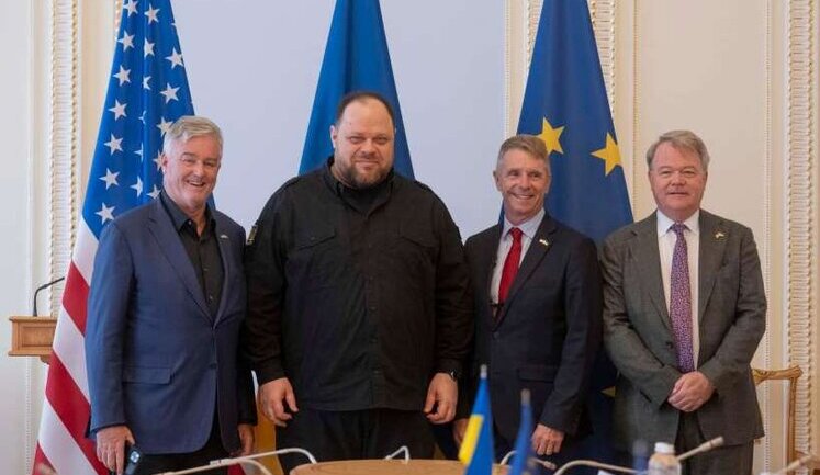 Congressmen Wittman and Trone arrive in Kyiv and meet with Stefanchuk. PHOTOS