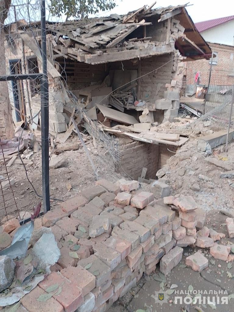 Consequences of enemy attacks on Nikopol district 01