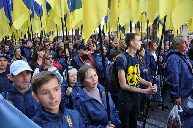 Марш сопротивления капитуляции проходит в Киеве 28