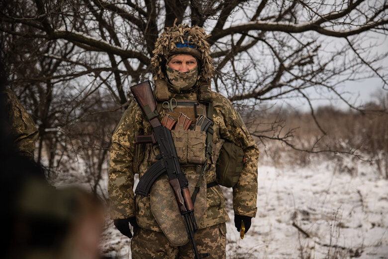 Украинские воины отмечают Рождество на Бахмутском направлении 08
