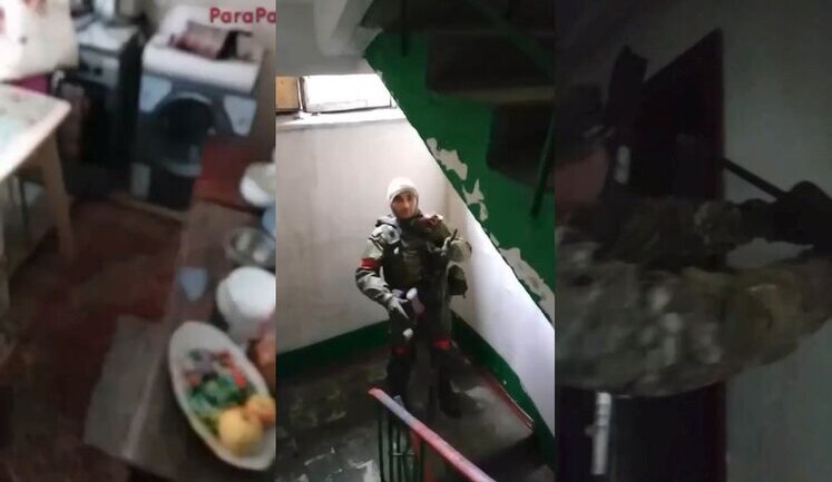 Оккупанты выламывают двери квартиры многоэтажки в Селидово и грабят ее: "Хата опять полупустая. Ноут забирай". ВИДЕО