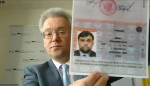 Ukraine shows OSCE Russian passports of Donbas representatives in TCG. PHOTOS
