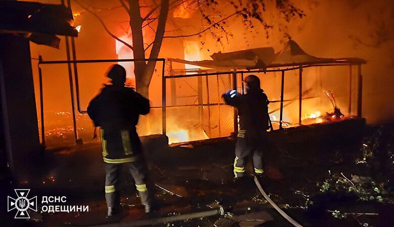 The aftermath of the Shahed attack on the Odesa region on 16 May 2025