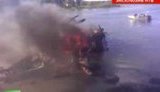 Место падения Як-42, в котором летели хоккеисты российского "Локомотива". ВИДЕО.