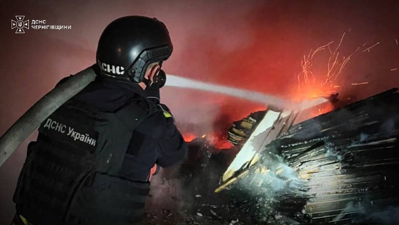 Shelling in the Chernihiv region