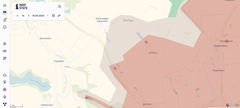 Dilyivka map