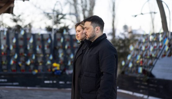 Zelenskyy honours the memory of the Heroes of the Heavenly Hundred