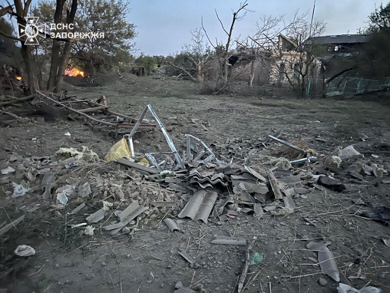 Consequences of the shelling of the Zaporizhzhia region