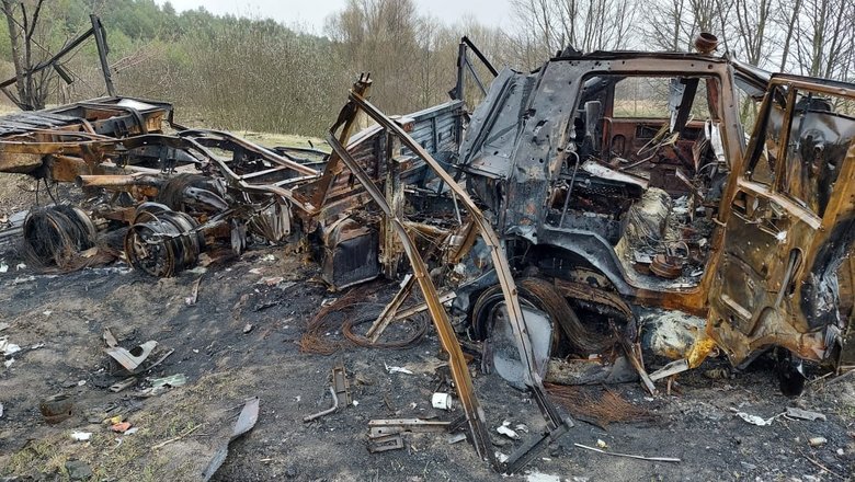 У районі Гомеля фіксується скупчення російських сил. Це нова техніка та Іскандери, направлені на Україну. Як живе Чернігівщина через тиждень після відступу росіян 05