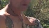 56-летний мужчина с наколкой в виде двуглавого орла выращивал 26 кустов конопли на Днепропетровщине, - Нацполиция. ВИДЕО