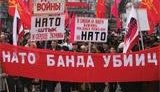 АнтиНАТОвский митинг в Симферополе: как всегда ЖЖгучие лозунги, российские флаги и выступление Грача. ФОТОрепортаж.