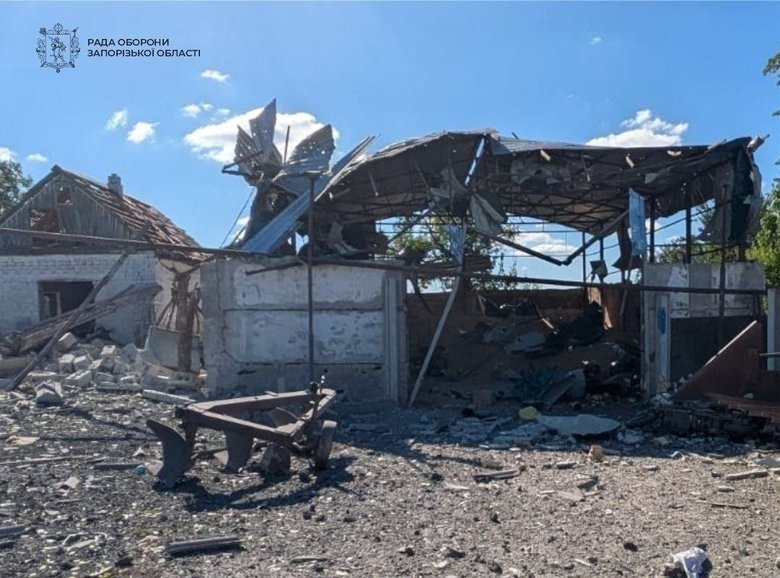 Обстрелы в Запорожской области 23 октября