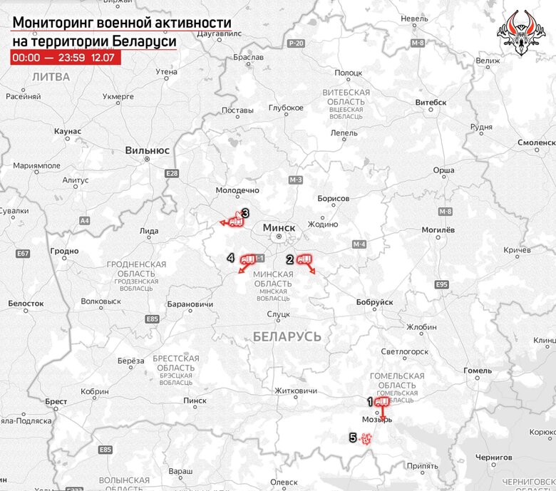 Білорусь активно переміщує військову техніку 01