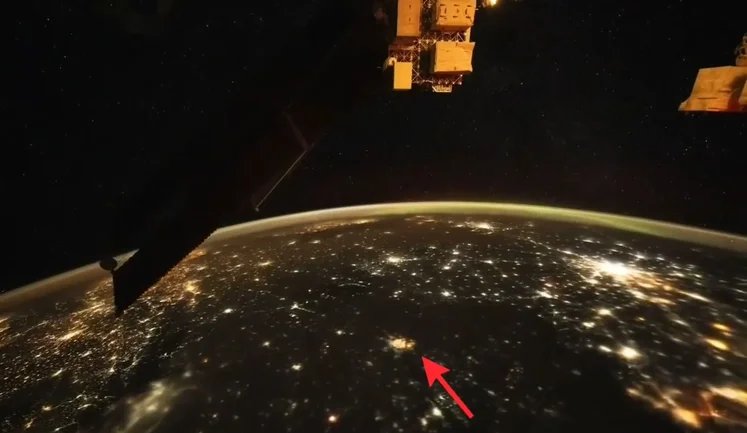 NASA satellites captured moment of Russian forces’ night-time ballistic attack on Kyiv from space. VIDEO