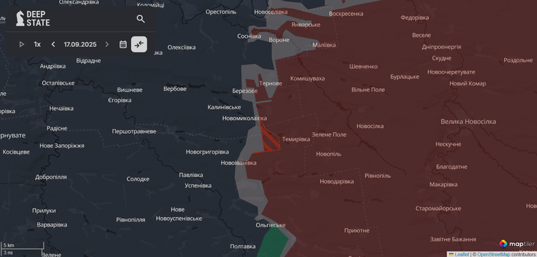 Росіяни просунулись в Запорізькій області