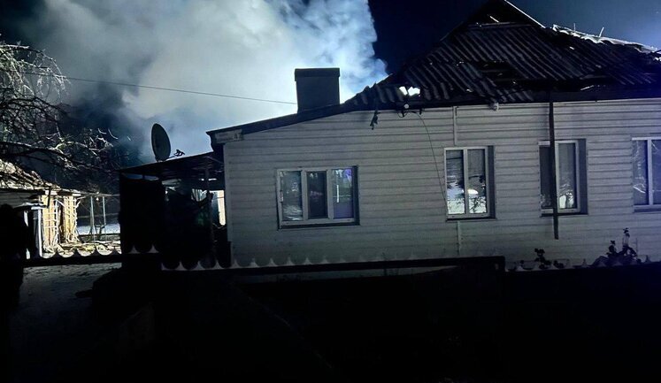 Russia attacked Kirovohrad region with drones: houses were damaged, a fire broke out. PHOTO