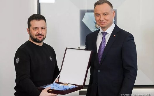 Дуда про орден для Зеленського у 2023 році: Умови були інші, зараз його поведінка змінилася