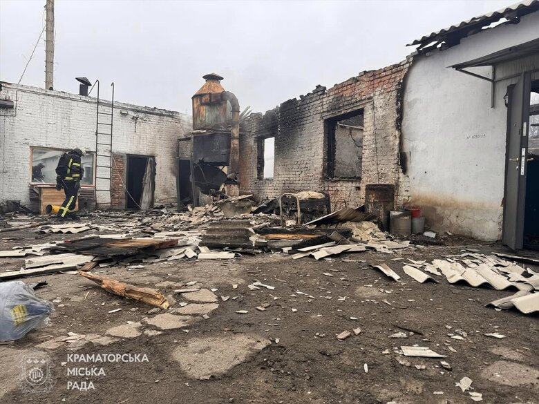 The aftermath of the attack on Kramatorsk on 10 March 2025