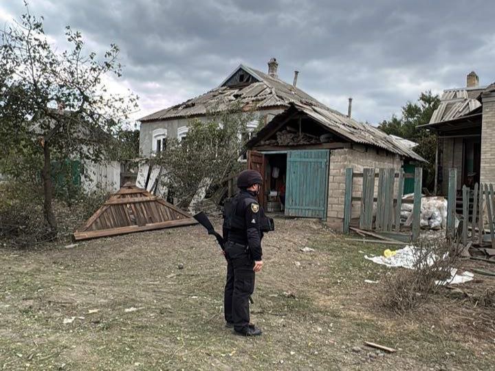 Donetsk region after shelling