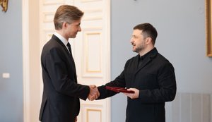 Зеленский вручил главе МИД Литвы Будрису орден "За заслуги". ФОТО