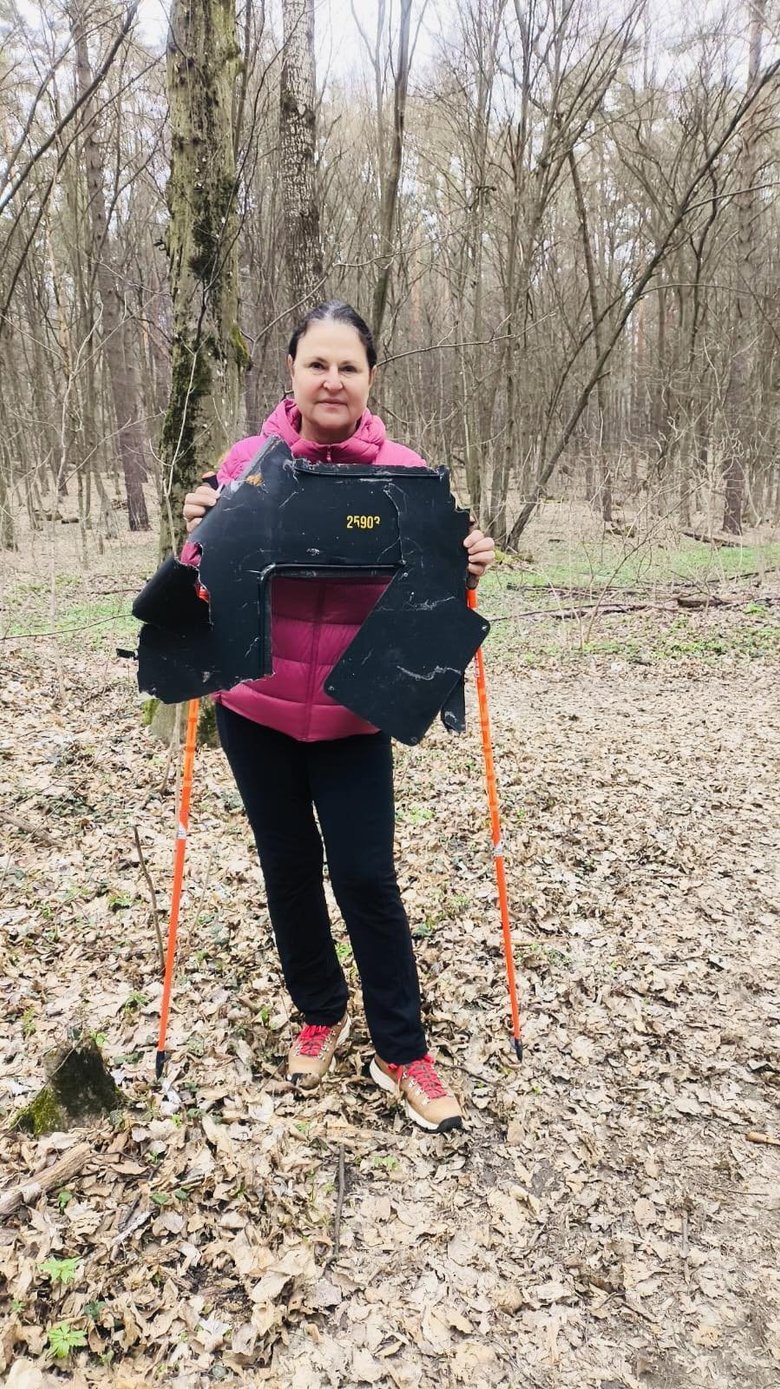 Посол ЄС виявила уламок шахеда під час прогулянки