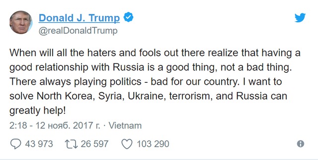Трамп: Хороші відносини з Росією - це добре, а не погано 01