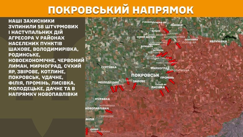 Бойові дії на ранок 20 жовтня
