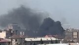 горит военная поликлиника