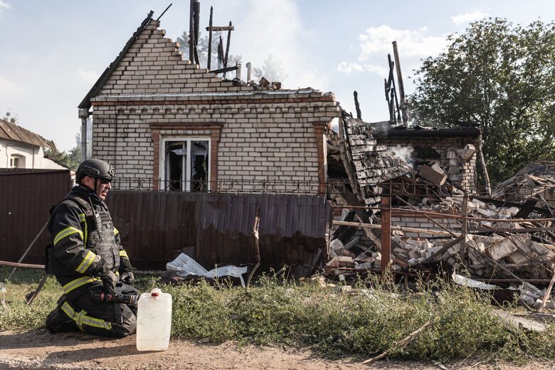 Авіаудар по місту Костянтинівка на Донеччині 22 липня 2024 року