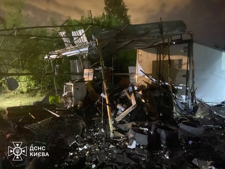 Consequences of the drone attack on Kyiv