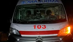 Пошкоджене авто швидкої